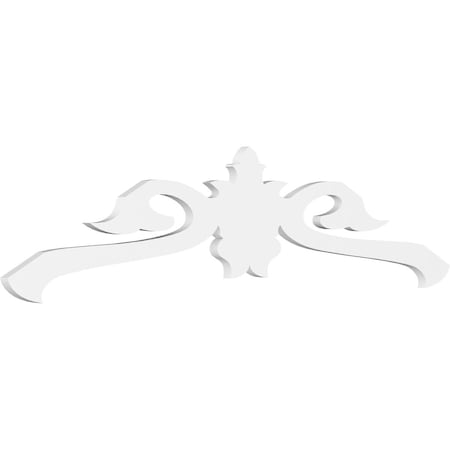Ekena Millwork Pitch Florence Architectural Grade PVC Gable Pediment, 60"W x 15"H x 1"P (6/12) GPP060X015X100FLO